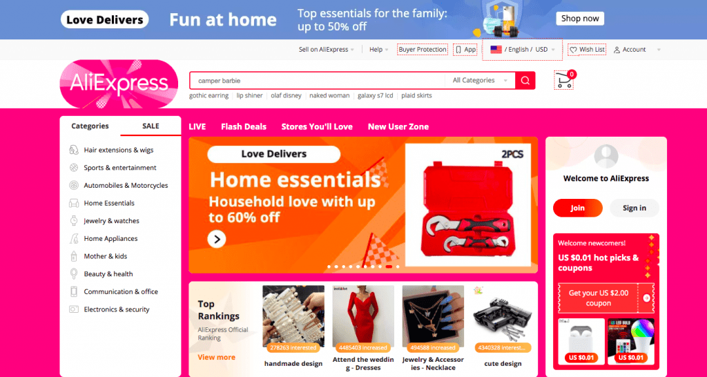 AliExpress - the best place to get WooCommerce dropshipping suppliers