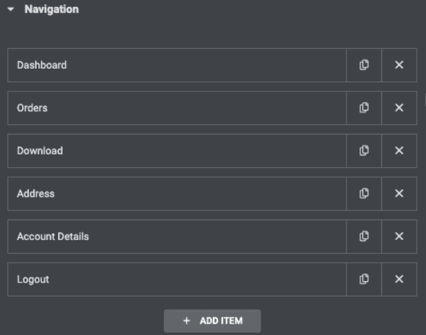 modify woocommerce my account page