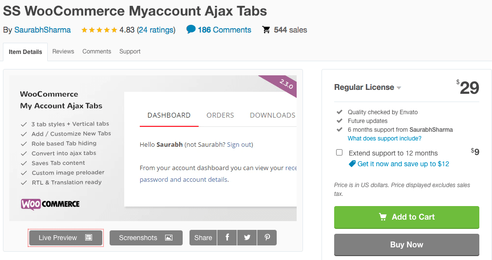 woocommerce my account page plugin