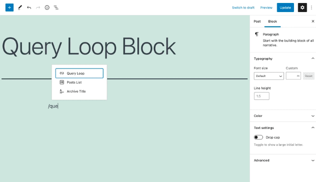 WordPress Query Loop