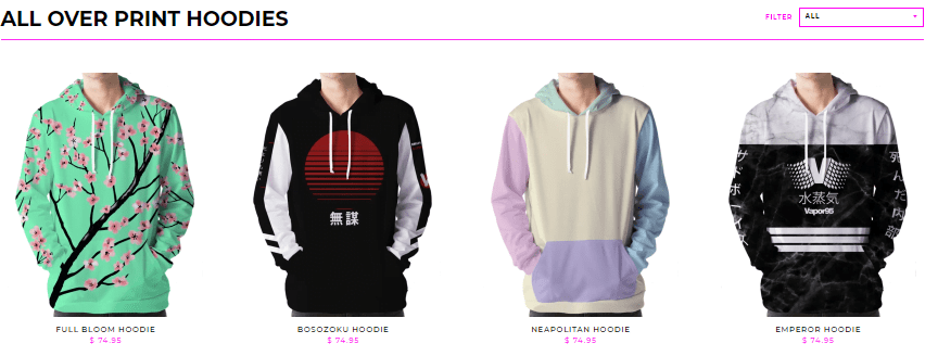 Hoodies - most popular print on demand products