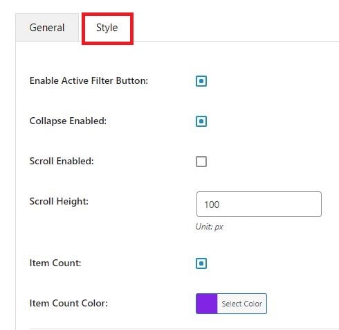 edit WooCommerce product filters